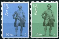 (1974) MiNr. 302 - 303 ** - Irsko - Europa - sochy