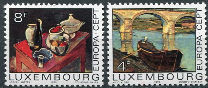 (1975) MiNr. 904 - 905 ** - Lucembursko - Europa: Obrazy