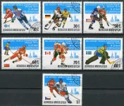 (1979) MiNr. 1215 - 1221 - O - Mongolsko - MS v ledním hokeji