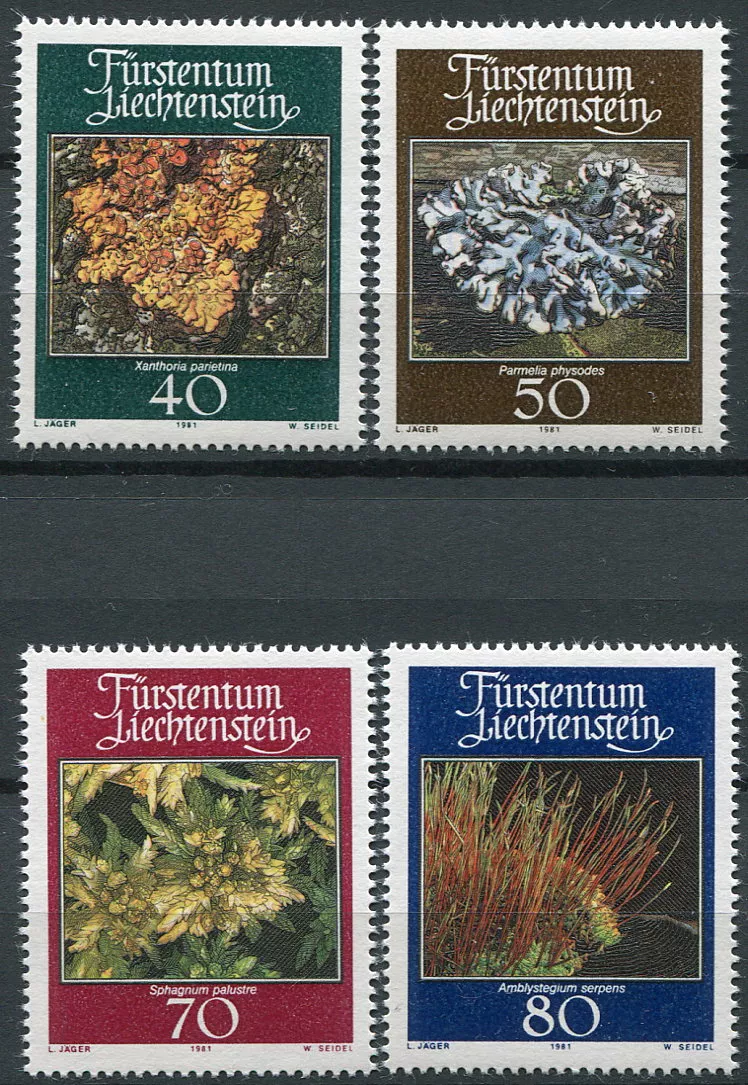 (1981) MiNr. 776 - 779 ** - Lichtenštejnsko - Mechy a lišejníky