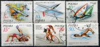 (1986) MiNr. 3042 - 3047 - O - Polsko - Úspěchy polských sportovců