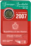 (2007) San Marino 2 € - Giuseppe Garibaldi - mincovní karta