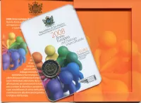 (2008) San Marino 2 € - Evropský rok mezikulturního dialogu - mincovní karta