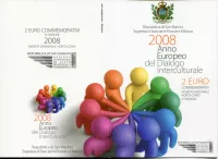 (2008) San Marino 2 € - Evropský rok mezikulturního dialogu - mincovní karta