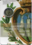 (2009) San Marino 2 € - Evropský rok kreativity a inovací - mincovní karta