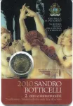 (2010) San Marino 2 € - Sandro Botticelli - mincovní karta