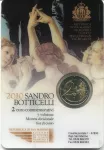(2010) San Marino 2 € - Sandro Botticelli - mincovní karta