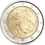 (2010) San Marino 2 € - Sandro Botticelli - mincovní karta