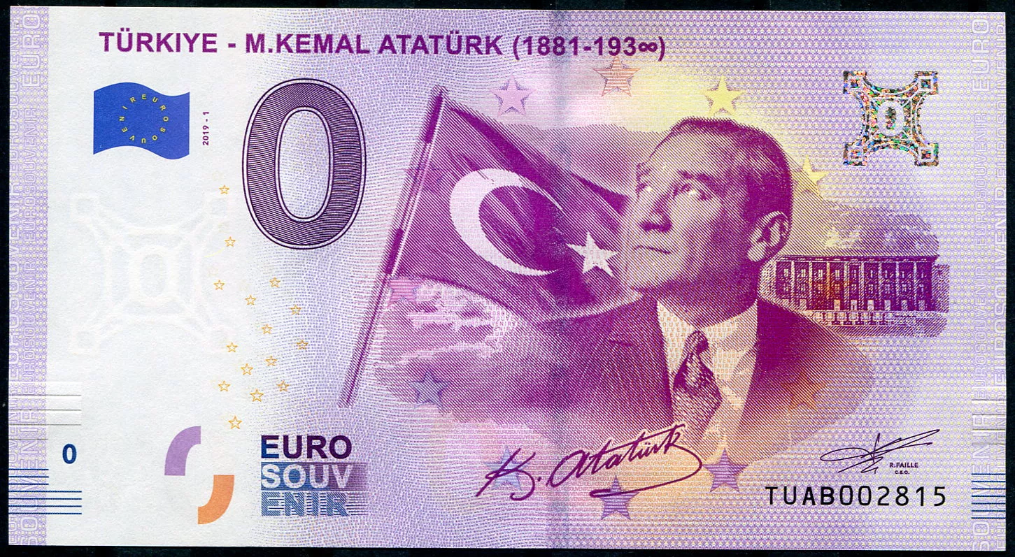 (2019-1) Turecko - K. Ataturk (1881-193x) - € 0,- pamětní suvenýr