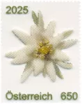 (2025) MiNr. ** - Rakousko - „Edelweiss Reloaded“ 3D tisk