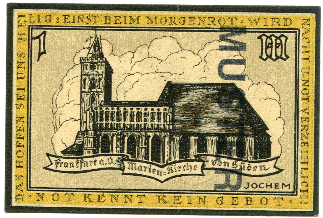 Frankfurt nad Odrou - (MUSTER) 1 Mark (UNC)