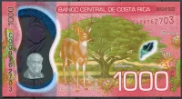 Kostarika (P 280a) 1000 Colones (20.09.2019) - UNC polymer