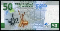 Mauretánie (P 29c) 50 OUGIYA (2023) - UNC pamětní
