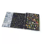  Listy do alba GRANDE na odznaky - černý samet (bal. 4 ks)