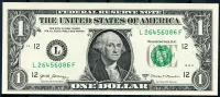 USA - P 544b - bankovka 1 dollar 2017 série - UNC USA - P 544b - 1 dollar 2017 série - UNC