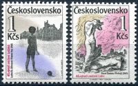 (1987) č. 2799 - 2800 ** - ČSSR -  45. výročí zničení Lidic a Ležáků