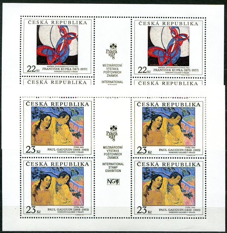 Česká pošta (1998) PL 191 - 192 ** - ČR - Umění 1998 I.