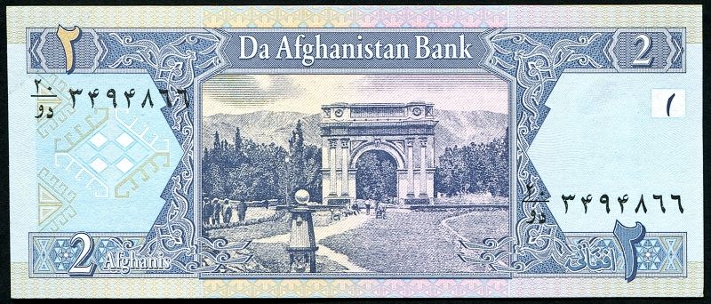Afghanistán Afghánistán - (P 65a) 2 Afghanis (2002) - UNC