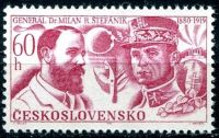 (1969) č. 1765 ** - Československo - 50. výročí smrti M. R. Štefánika