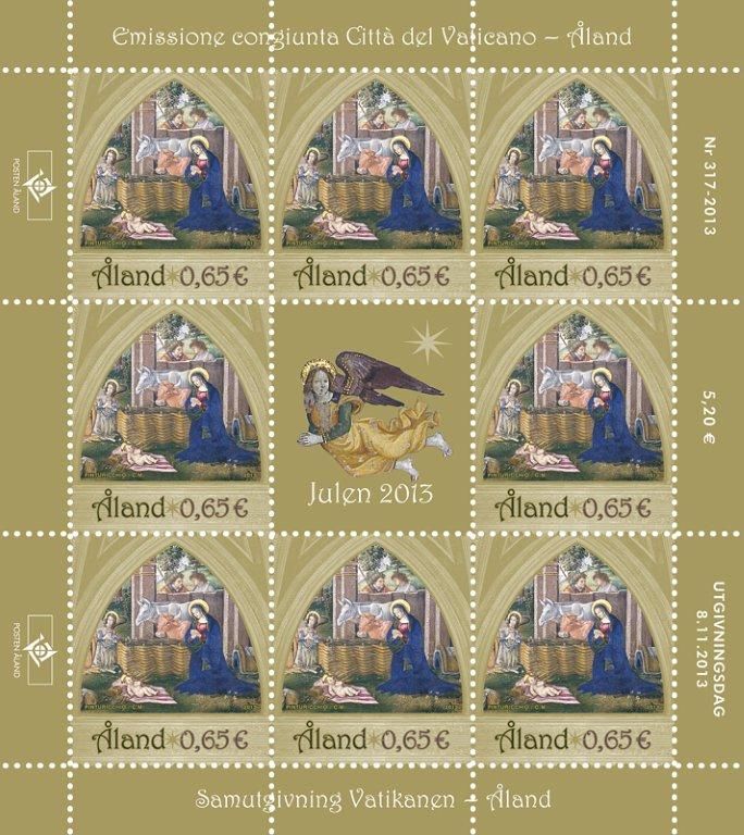 (2013) MiNr. 384 ** - Aland - PL - Vánoční známka