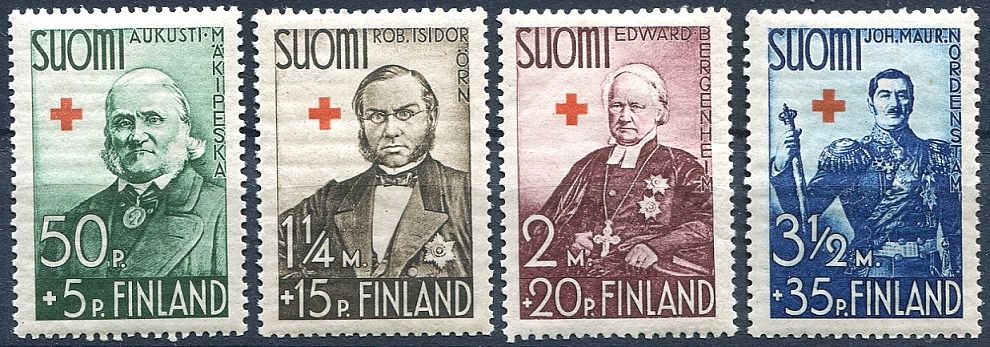 (1935) MiNr. 204 - 207 ** - Finsko - Červený kříž
