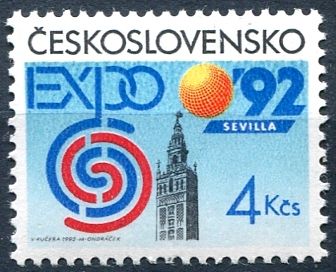 (1992) č. 3004 ** - ČSSR - Světová výstava EXPO 92 v Seville