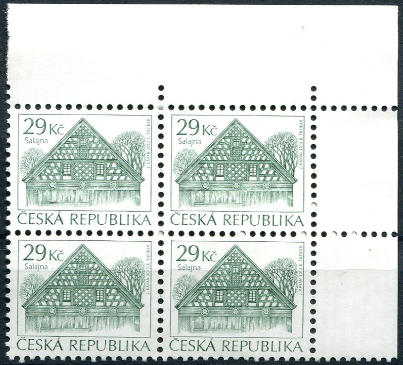 Česká pošta (2013) č. 789 ** - Česká republika - 4-bl - Lidová architektura "29Kč"