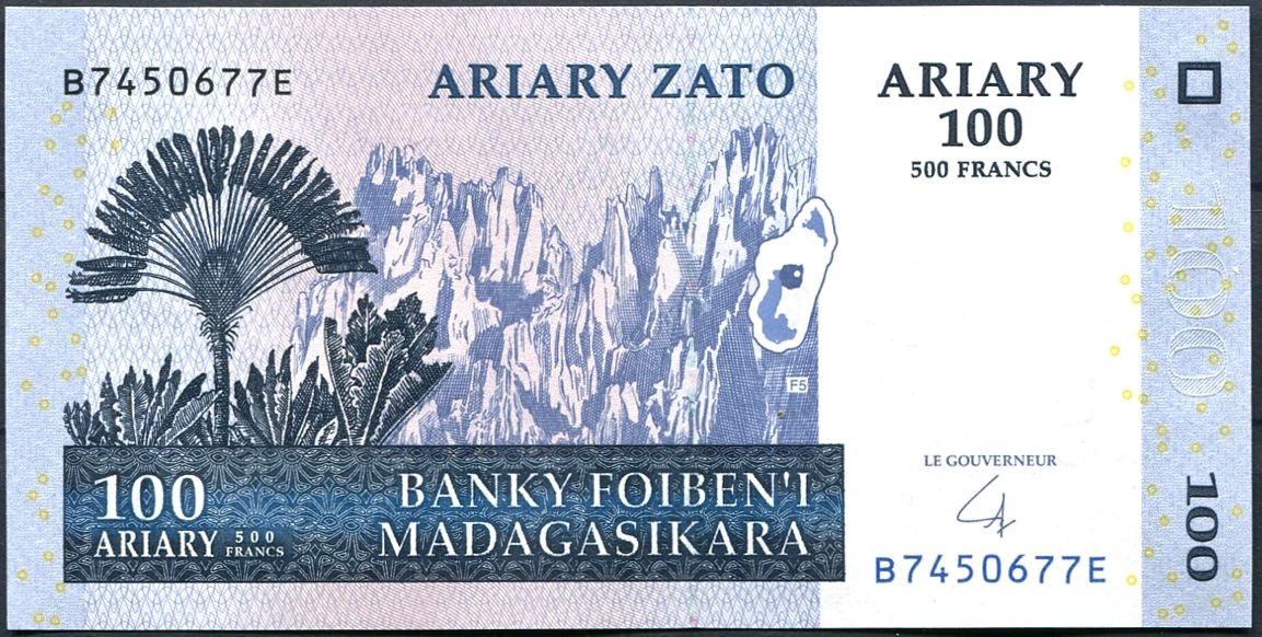 Madagaskar - (P 86)  100 Ariary (2004) - UNC